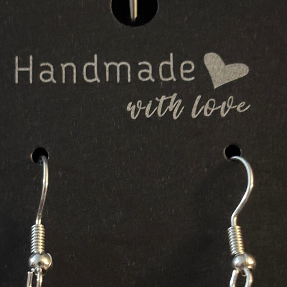 Handmade Multicolor Beaded Earrings - Picture 2 of 3